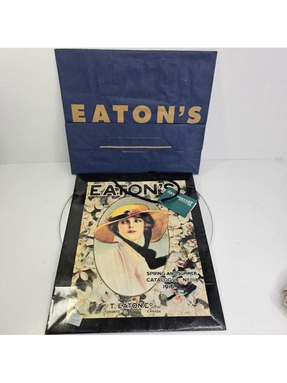 Eaton's Vintage Collectible Shopping Bags Set Of 2